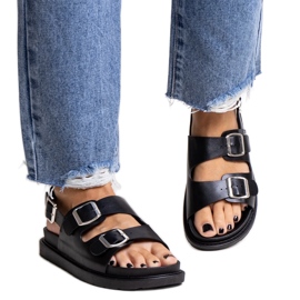 Sandales à plateforme Bashera noires