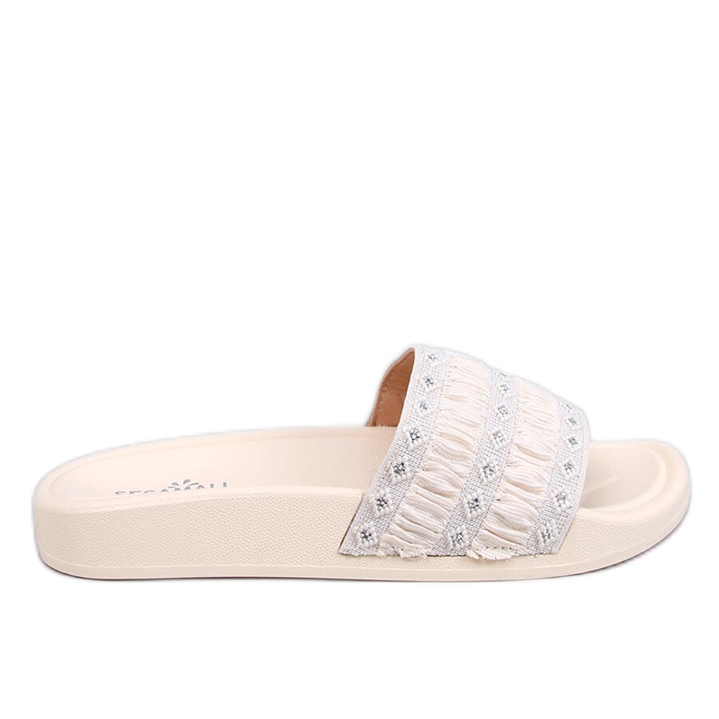 Diakis Tongs femme beiges