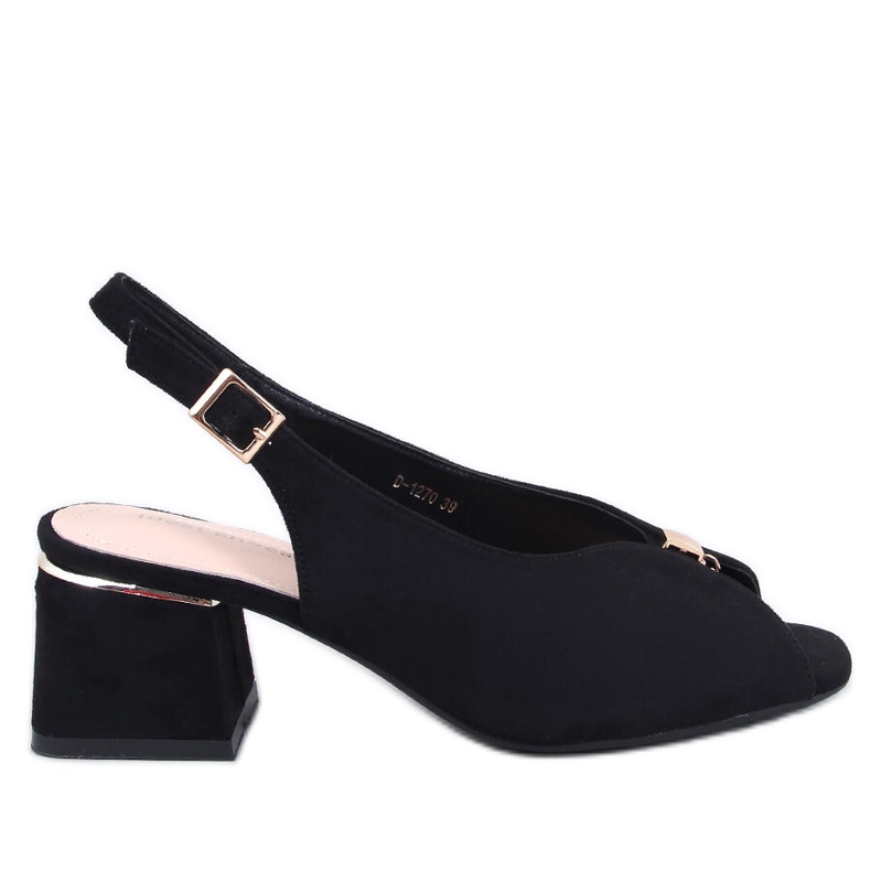 Floris Sandales à talons noires le noir