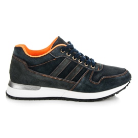 Mazaro Chaussures en cuir bleu