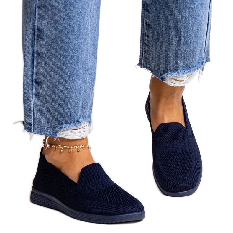 Baskets slip-on Abadly bleu marine