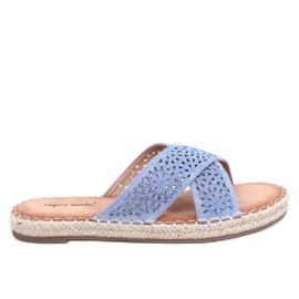 Tongs espadrilles femme Bakou Bleu
