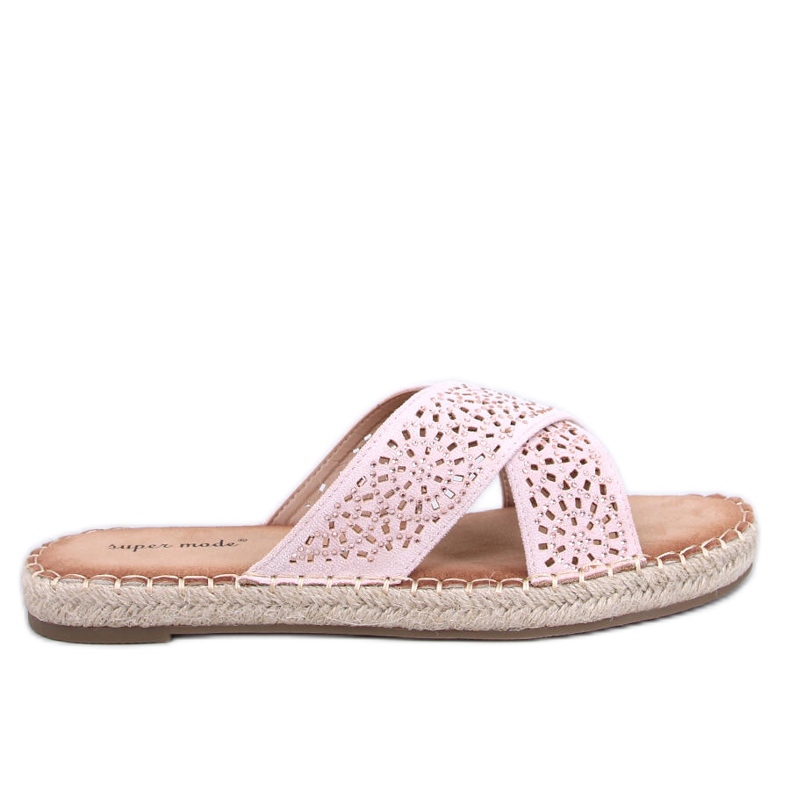 Tongs espadrilles femme Bakou Rose