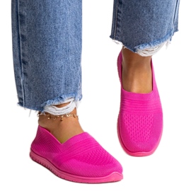 Baskets à enfiler Shalha rose foncé