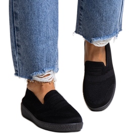Baskets à enfiler noires Mikaila le noir