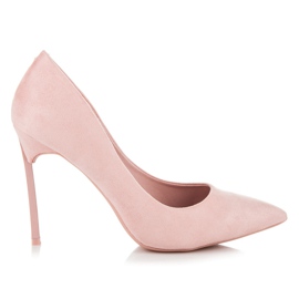 Vices Escarpins à talons hauts en daim rose