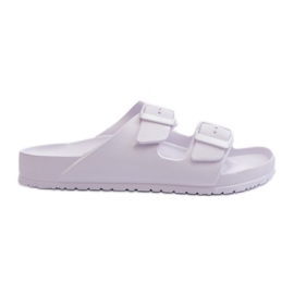 Tongs Femme En Mousse Avec Boucles Blanc Luciene