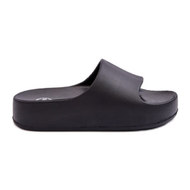 Tongs à plateforme en mousse Airaplea noires pour femmes