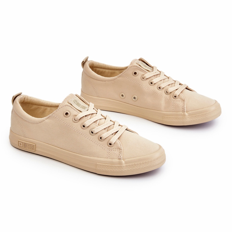 Baskets Basses Lisses Femme Big Star LL274061 Beige Baskets Basses Lisses Femme Big Star LL274061 Beige