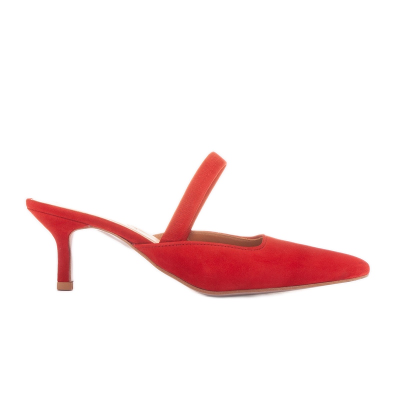 Marco Shoes Les tongs d'Emilian rouge