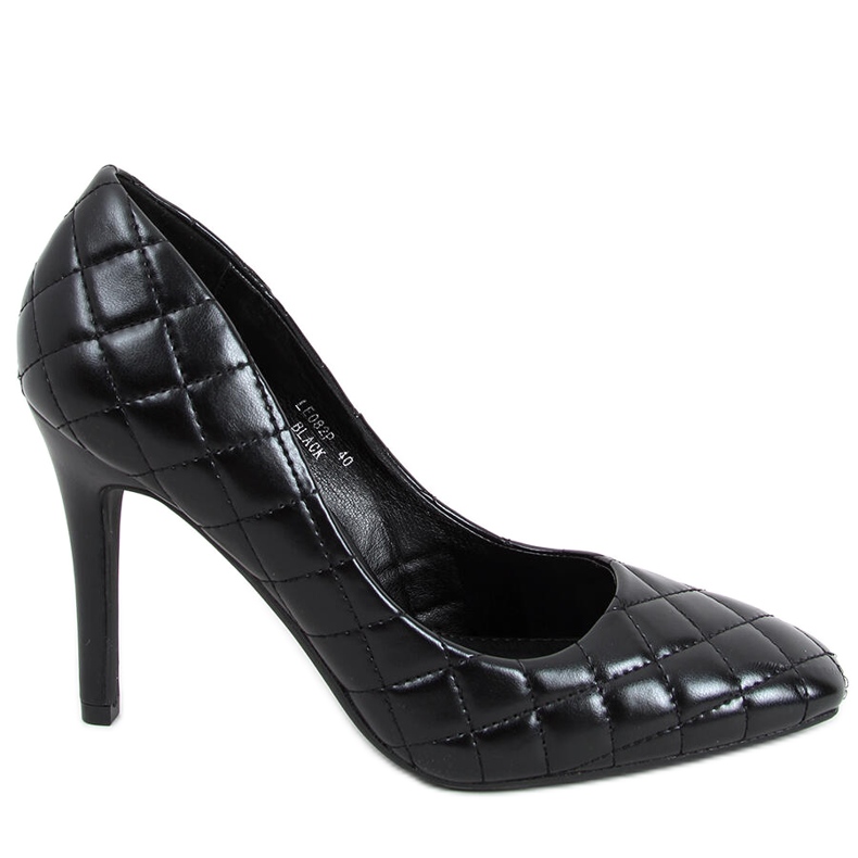 Escarpins femme Modi Black matelassés le noir