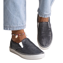 Baskets Lulubah brillantes noires