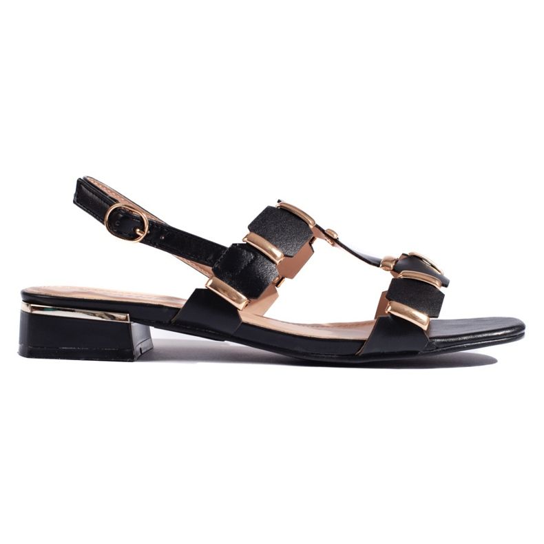 Sandales noires élégantes pour femmes le noir Sandales noires élégantes pour femmes le noir