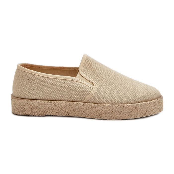 News Espadrilles Pour Femmes Sur La Plateforme Beige Naloenma