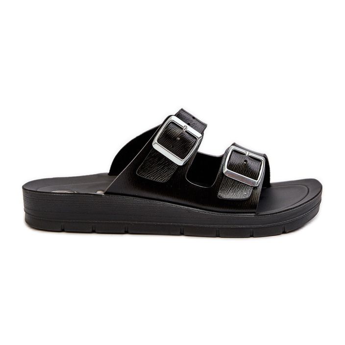 Tongs confortables pour femmes avec boucles Inblu CP000034 Noir le noir