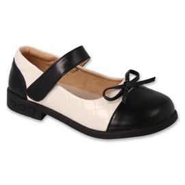 Ballerines enfant Befado avec nœud 171Y003 beige et noir Ballerines enfant Befado avec nœud 171Y003 beige et noir