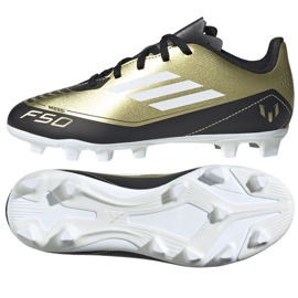 Chaussures Adidas F50 Club Messi Jr FxG IG9319 doré