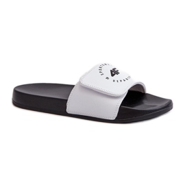 Tongs Enfant 4FJMM00FFLIF042-10S Blanc et Noir