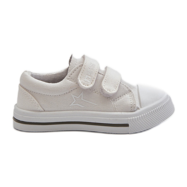 Baskets Velcro Enfant Big Star NN374117 Blanc blanche