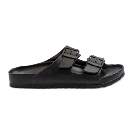 Tongs légères en mousse avec boucles pour hommes, noir Avatara