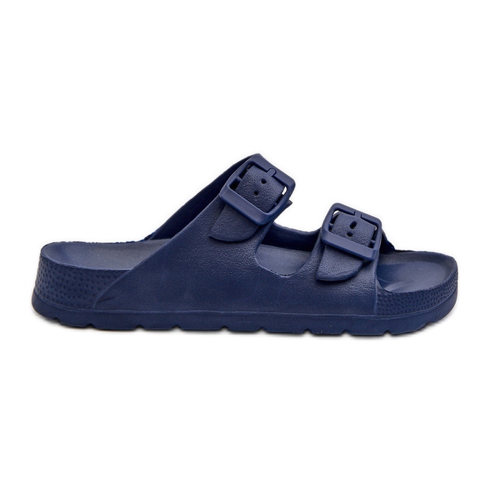 Tongs légères en mousse garçon à boucles bleu marine Adirnaca