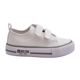 Baskets Velcro Enfant Big Star LL374016 Blanc