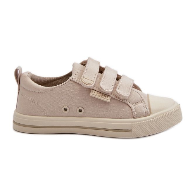 Baskets Velcro Enfant Big Star NN374119 Beige