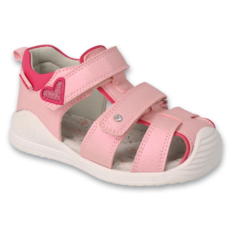 Sandales pour enfants Befado pour Velcro 170P082 INSERT DE CUIR ROSE Sandales pour enfants Befado pour Velcro 170P082 INSERT DE CUIR ROSE