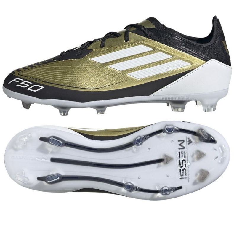 Chaussures Adidas F50 Pro Messi Jr IF6917 d'or Chaussures Adidas F50 Pro Messi Jr IF6917 d'or
