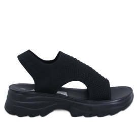 Nicai Sandales à semelle sport noires