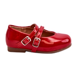 Ballerines pour enfants peints avec rayures rouges