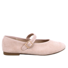 Soltani Ballerines kaki à bride beige Soltani Ballerines kaki à bride beige