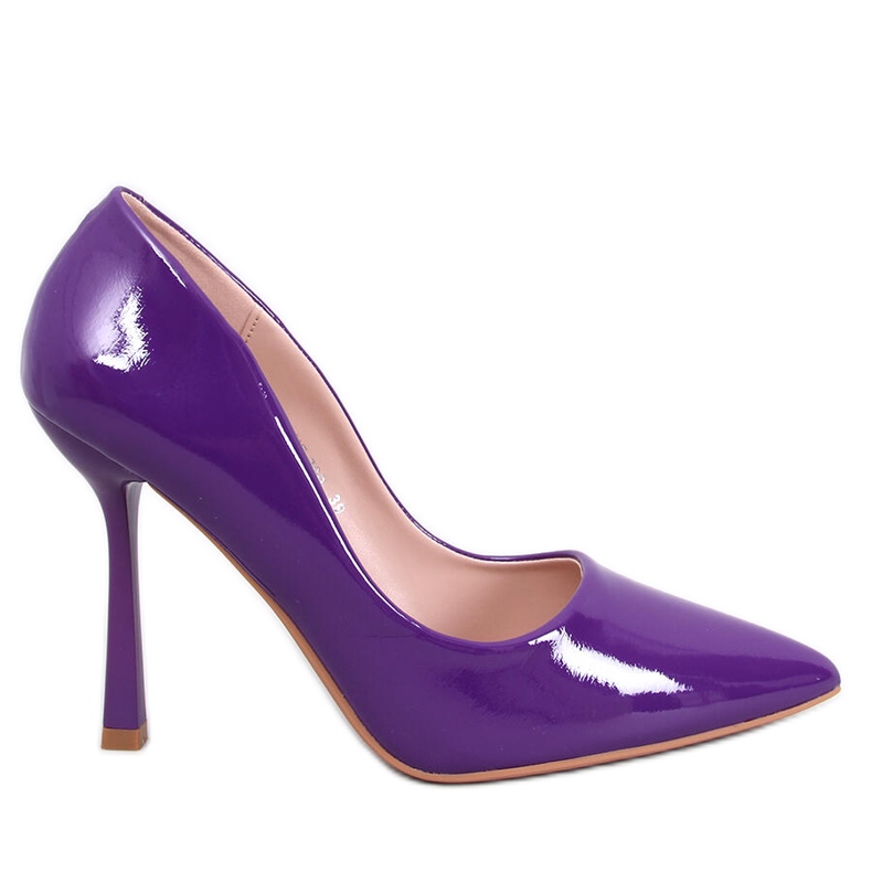 Escarpins Anika violets laqués, femmes