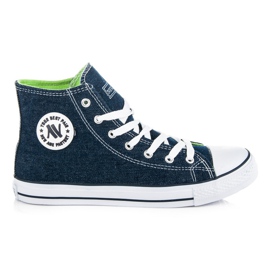 New Age Baskets montantes homme bleu New Age Baskets montantes homme bleu