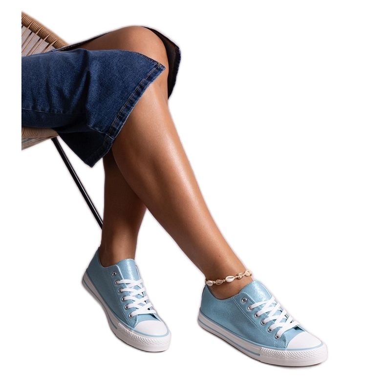 Baskets brillantes bleues Rashidah