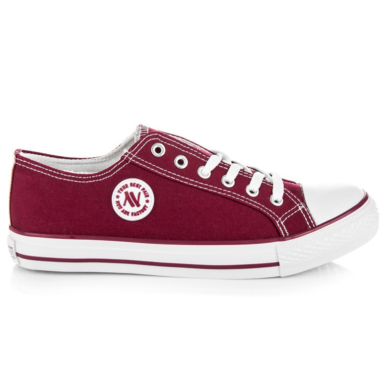 Baskets New Age bordeaux rouge
