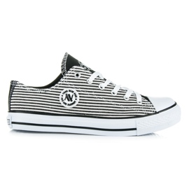 Baskets New Age blanche le noir