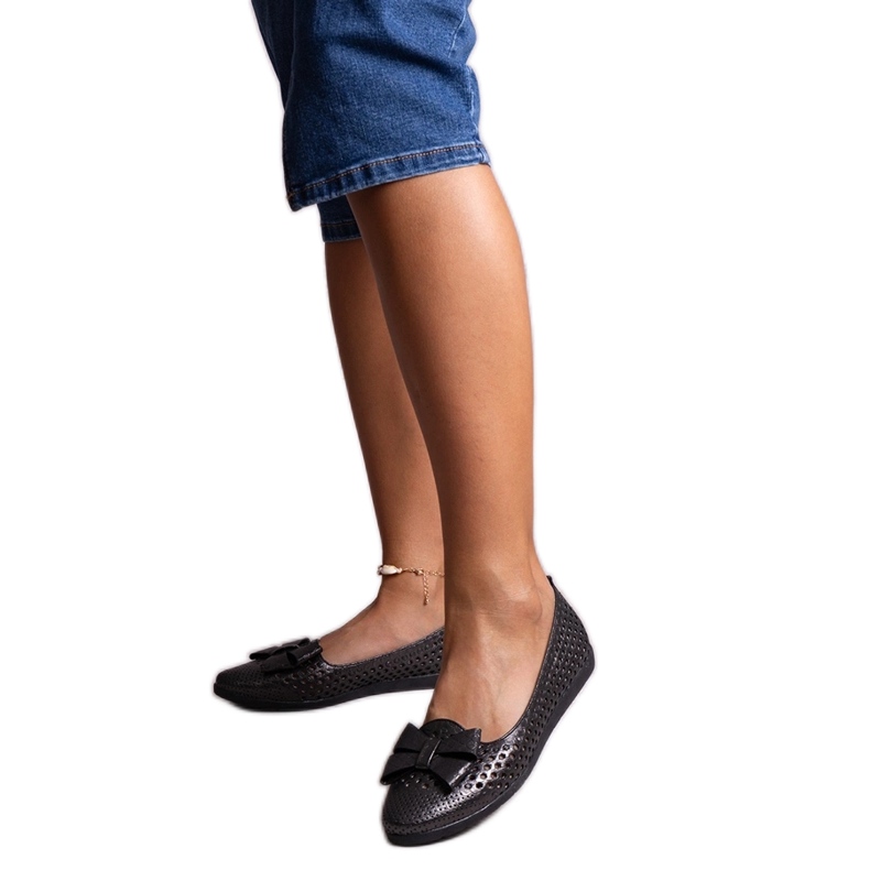 Ballerines Binney noires brillantes le noir