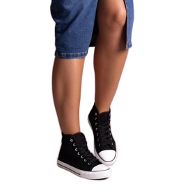 Bez marki Baskets hautes ajourées noires par Shima