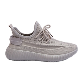 Chaussures de sport à enfiler en tissu pour femmes gris Nelmarie Chaussures de sport à enfiler en tissu pour femmes gris Nelmarie