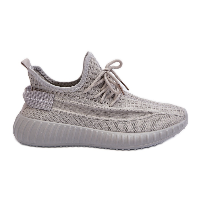 Chaussures de sport à enfiler en tissu pour femmes gris Nelmarie