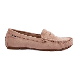Mocassins Femme Eco Daim Beige Rerteria