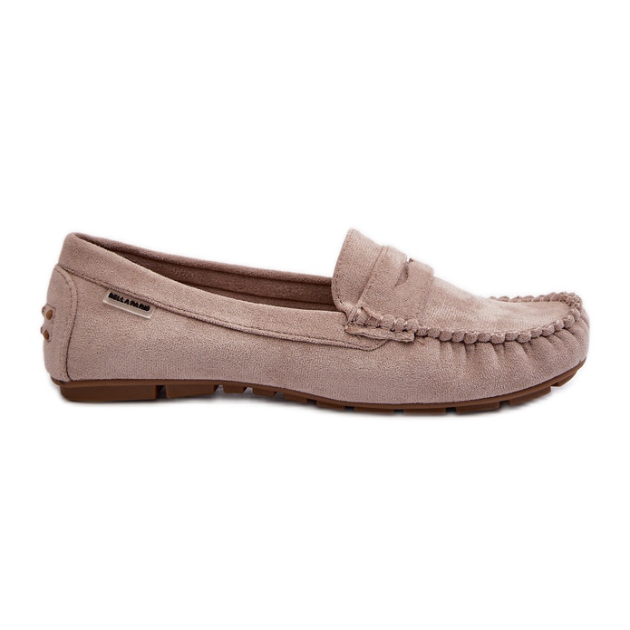 Mocassins en suède écologique pour femmes, beige clair Rerteria Mocassins en suède écologique pour femmes, beige clair Rerteria