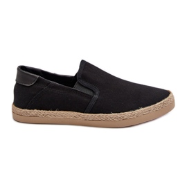 Baskets Espadrilles Pour Hommes Avec Tresse, Noir Fenen le noir
