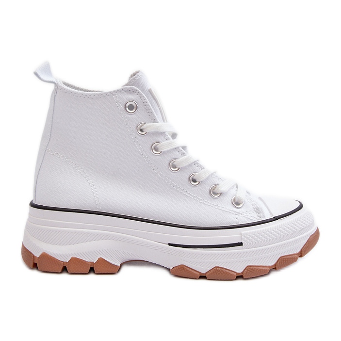 Baskets Hautes Plateformes Femme Blanches Valvia Baskets Hautes Plateformes Femme Blanches Valvia