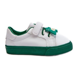 Baskets enfant Baskets à épingle, blanc et vert Pennyn blanche