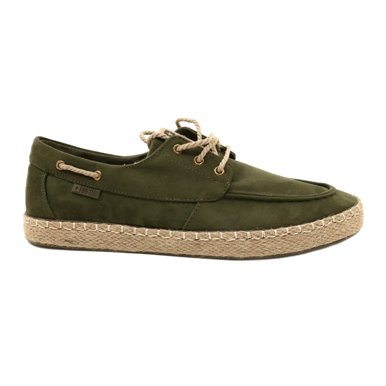 Espadrilles à lacets pour hommes Big Star NN174055 Kaki vert Espadrilles à lacets pour hommes Big Star NN174055 Kaki vert