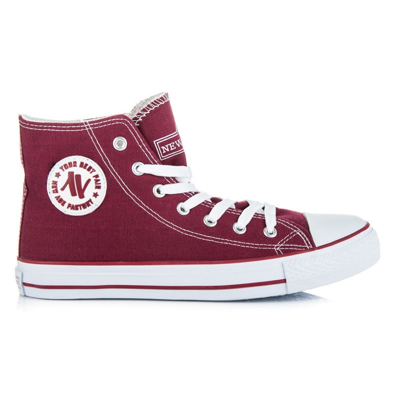 Baskets new age bordeaux rouge