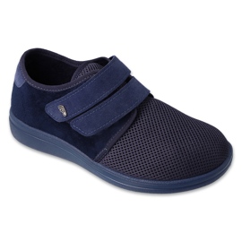 Dr.ORTO Befado baskets pour hommes avec velcro 074M002 bleu marine