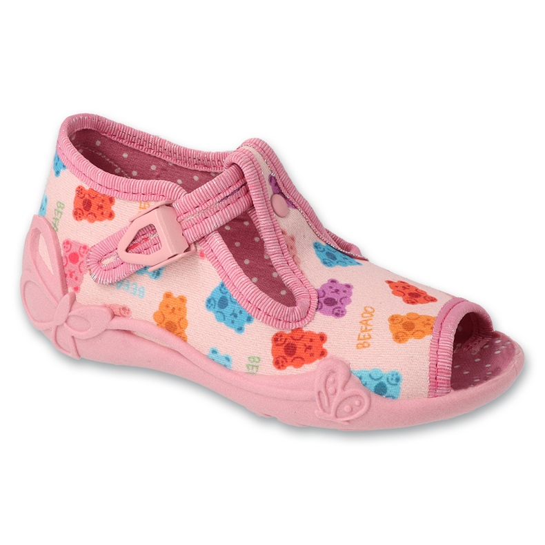 Befado chaussons enfants avec fermoir 213P144 rose